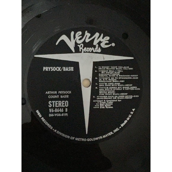 Arthur Prysock Count Basie LP Verve V6-8646 - Picture 9 of 9